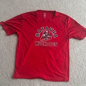 Batavia Muckdogs Red Short Sleeve Tee